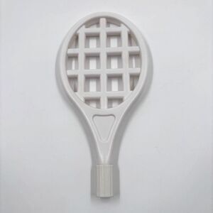 White Tennis Racket Controller Attachment Shell for Nintendo Wii - Wii Sports